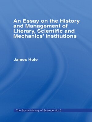 cover image of Essay on History and Management